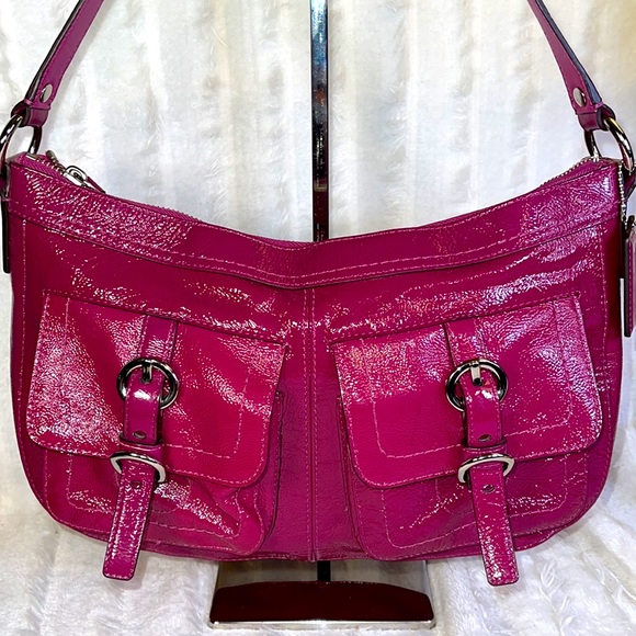 Coach Handbags - Coach Chelsea Patent Fuchsia Leather